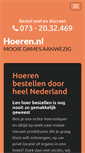 Mobile Screenshot of hoeren.nl
